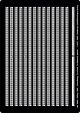 Reling 1:250, 2 Durchzüge, gerade, schwarz, 1,1m x 1m