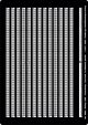 Reling 1:250, 2 Durchzüge, gerade, schwarz, 1,2m x 1m