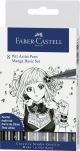 Faber-Castell 8er Set Pitt Artist Pen Brush - Manga Basic Set