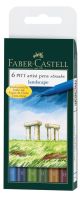 Faber-Castell 6er Set Pitt Artist Pen Brush - Landschaft