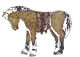 Hampelfigur Indianer Pferd