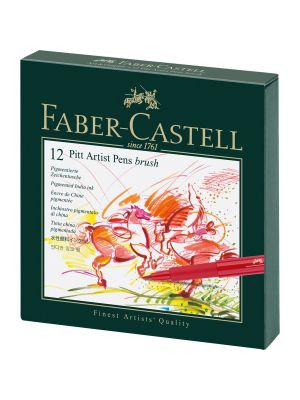 Faber-Castell 12er Atelierbox Pitt Artist Pen Brush