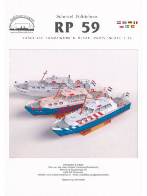 Polizeischiff RP 59 - Detailset in Lasercuttechnik