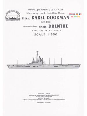 Karel Doorman - Detailset in Lasercuttechnik 1:350