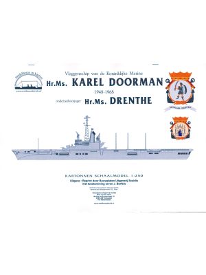 Karel Doorman und Zerstörer Drenthe, 1:250