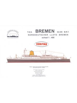 Passagierschiff T.S.S. Bremen 1:400