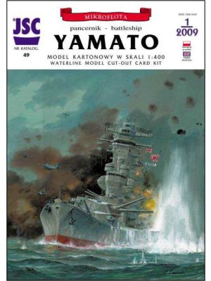 Japanisches Schlachtschiff Yamato + 4 Flugzeuge