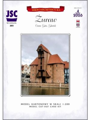 Krantor Danzig (Żuraw) mit Nachbarhäusern