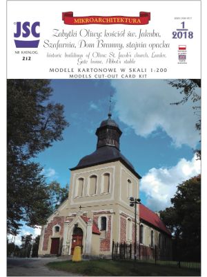 Kirche St. Jakob, Speicher Torhaus und Pferdestall in Gdansk Oliwa