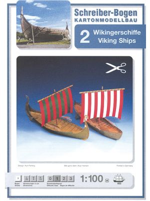 Two Viking Longboats