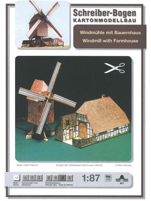 Windmühle mit Bauernhaus
