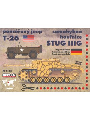 STUG III G und Geländewagen T-26