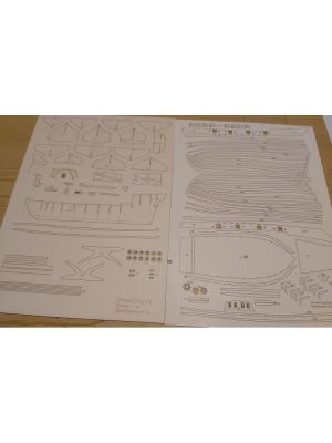 Lasercutsatz Spanten für Armed Virginia Sloop 1776