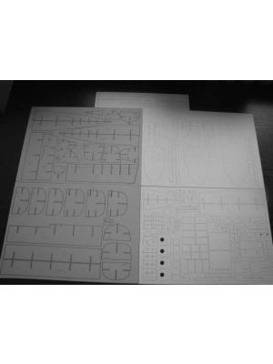 Lasercutset Britischer Kreuzer HMS Sheffield