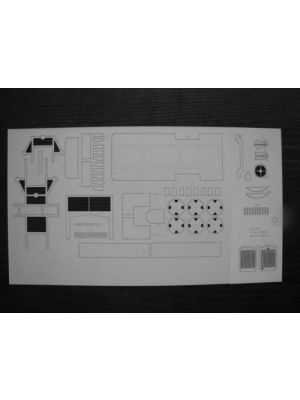 Lasercutset Polnisches Feuerwehrfahrzeug FIAT 621