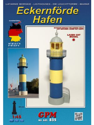 Alter Leuchtturm Eckernförde Hafen 1:45