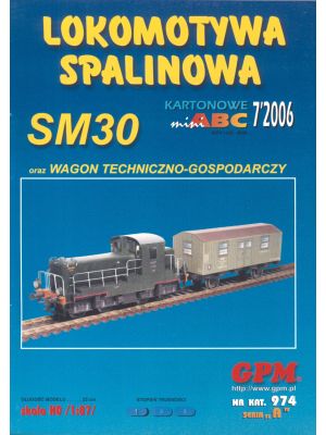 Diesellokomotive SM 30 mit Waggon