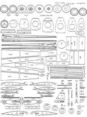 Bf 109E-4/Trop Lasercut Spanten