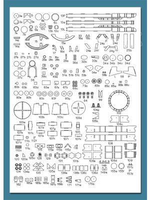 Lasercutsatz Details für KRUPP 12,8cm Kanone 43 / 44