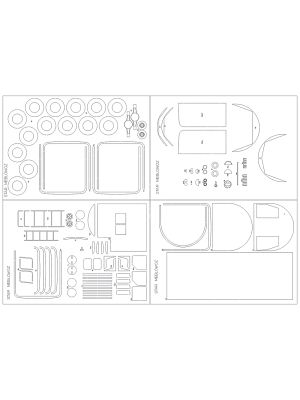 Lasercutsatz Spanten, Räder und Details für Meblowoz Star 27 N38