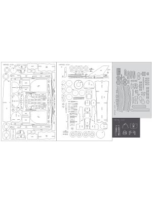 Lasercutsatz Spanten & Details für Mirage III EA