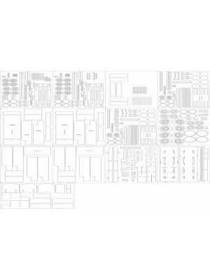Lasercutsatz Spanten für Panzerzug D
