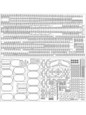 SMS Hindenburg - LasercutReling und Details