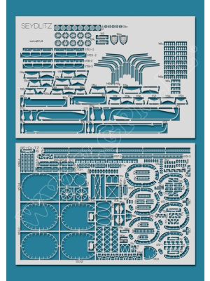 Lasercutsatz Details & Relinge für SMS Seydlitz