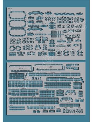 Lasercutsatz Details und Relinge für Leipzig