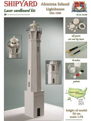Leuchtturm Alcatraz Lasercut-Modell