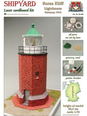 Leuchtturm Rotes Kliff Lasercut-Modell