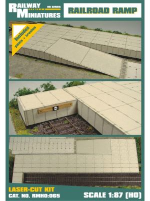 Laderampe und Bahnsteig