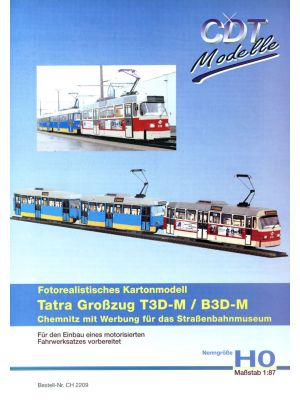 Tatra Großzug T3D-M / B3D-M Chemnitz mit Werbung f