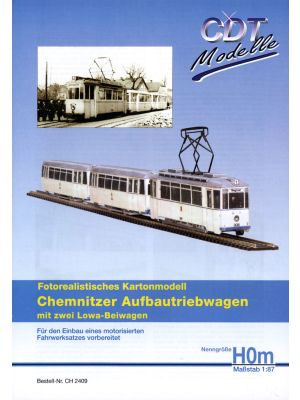 Chemnitzer Aufbautriebwagen mit zwei Lowa-Beiwagen