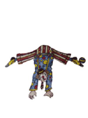 Hampelfigur Handstand Clown