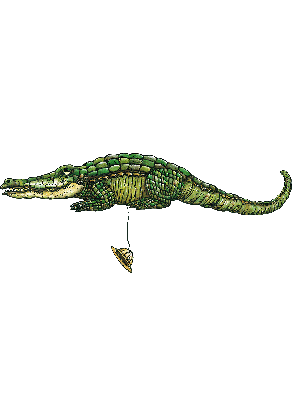 Hampelfigur Krokodil