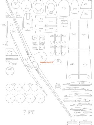 Lasercuts Set für Messerschmitt Bf-109 E-3