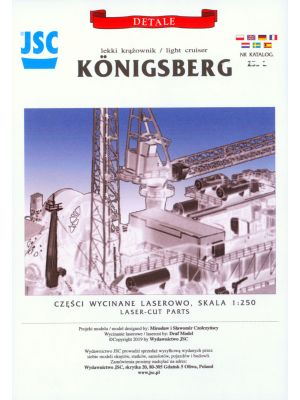 Lasercutsatz für Kreuzer Königsberg 1:250