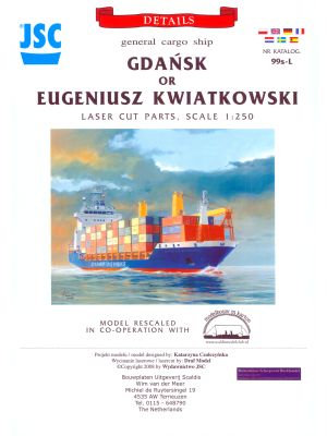 Lasercutsatz Details für Eugeniusz Kwiatkowski / Gdansk 1:250