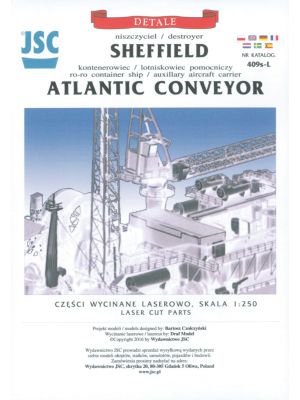 Lasercutsatz Details für Sheffield / Atlantic Conveyor 1:250