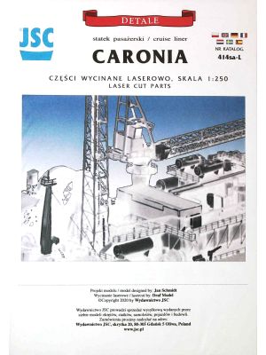 Lasercutsatz Details für RMS Caronia