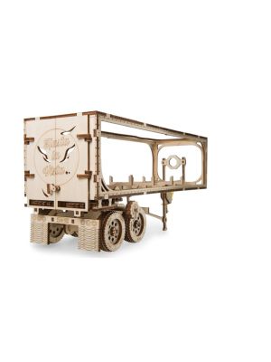 Mechanisches Holzmodell Auflieger für Zugmaschine Heavy Boy VM-03