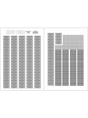 Lasercutsatz Ketten für Königstiger Henschelturm