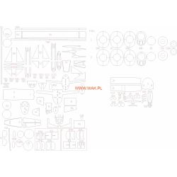 Lasercutset für P-38J Lightning