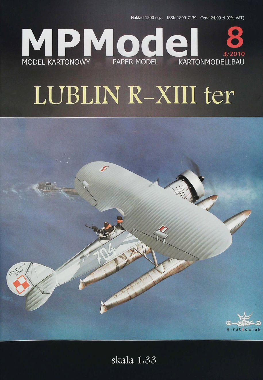Maquette Hydravion Lublin R XIII TER AEROPLAST 1/72 - Modèle Militaire, Occasion