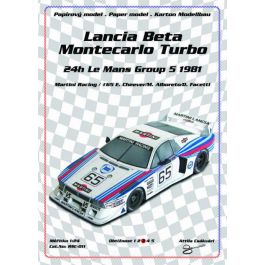LANCIA BETA MONTECARLO GR.5 66 PATRESE/HEYER/GHINZANI EQUIPE MARTINI 24h Du Mans 1981