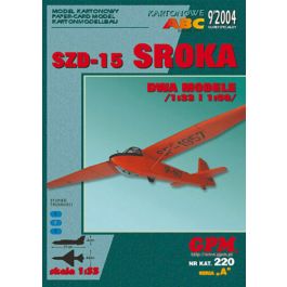 Polnisches Segelflugzeug SZD 15 Skora Fentens Kartonmodellbau polnisches-segelflugzeug-szd-15-skora-fentens-kartonmodellbau