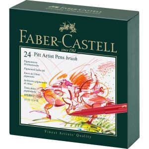 Faber-Castell 24er Atelierbox Pitt Artist Pen Brush