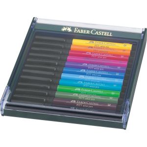 Faber-Castell 12er Set Pitt Artist Pen Brush - Basic