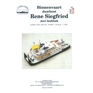 Binnen-Schubschiff Rene Siegfried Detailset in Las